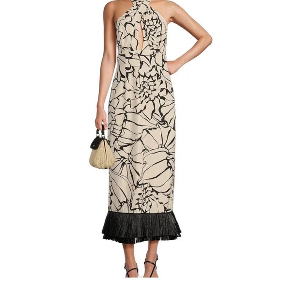 NWT Antonio Melani X M.G. Style Sommer Halter Fringe dress - Picture 1 of 7